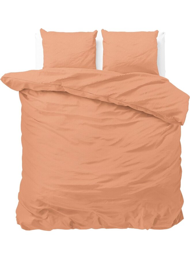 Dekbedovertrek Satin Point Oranje - Microvezel