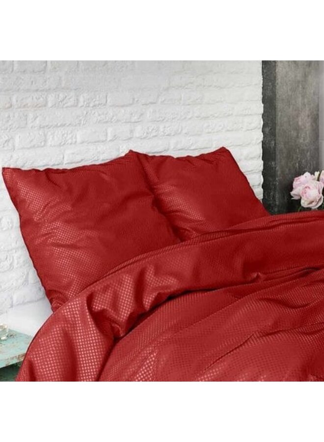 Zensation Dekbedovertrek Satin Point Rood - Microvezel