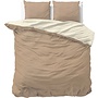 Zensation Dekbedovertrek Twin Face Uni Taupe/Creme - Microvezel