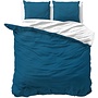 Zensation Dekbedovertrek Twin Face Uni Navy/Wit - Microvezel