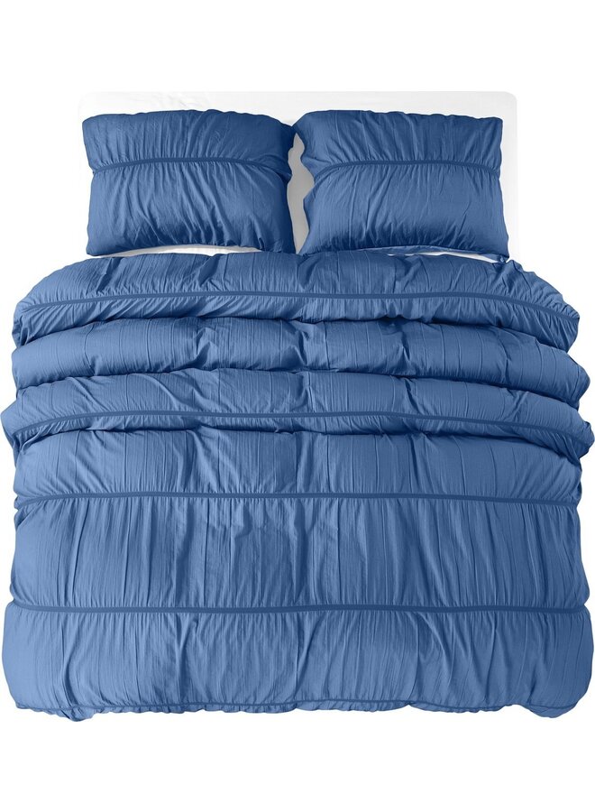 Zensation Dekbedovertrek Calais Blauw - Microvezel