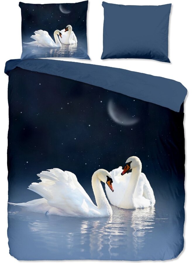 Pure Dekbedovertrek Share Blauw - Microvezel