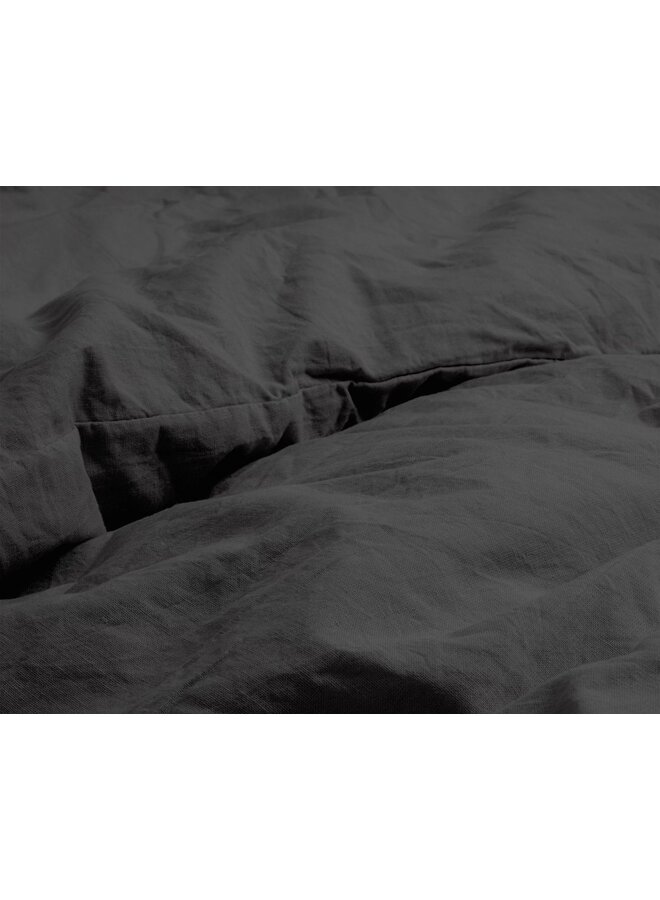 Dreamhouse Dekbedovertrek Stone Washed Uni Antraciet - Katoen
