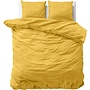 Dreamhouse Dekbedovertrek Stone Washed Uni Mosterd - Katoen