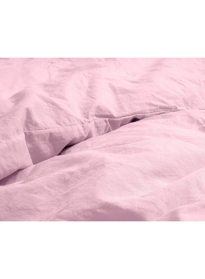 Dreamhouse Dekbedovertrek Stone Washed Uni Roze - Katoen