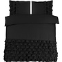 Dreamhouse Dekbedovertrek Ruches Cyprus Zwart - Percaline Katoen