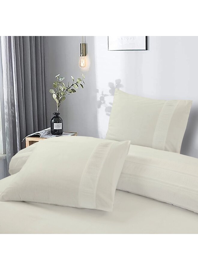 Dreamhouse Dekbedovertrek Bali Creme - Percaline Katoen