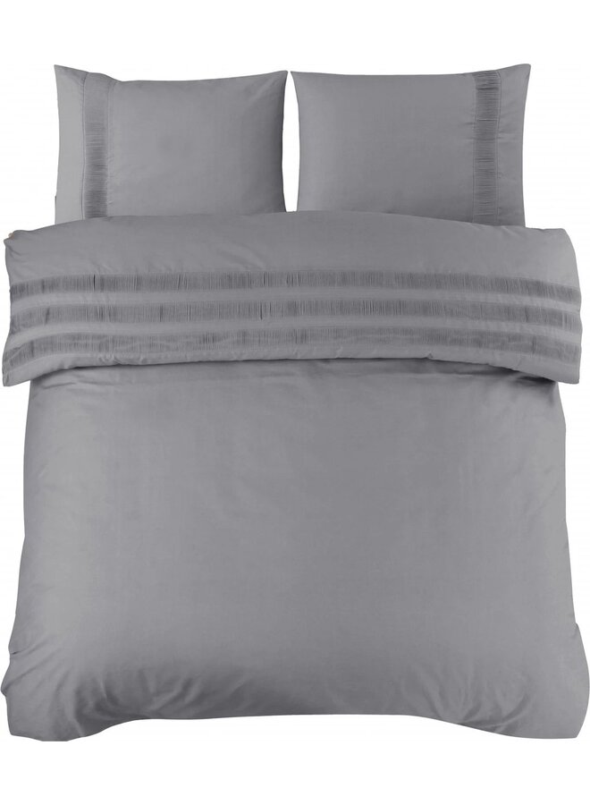 Dekbedovertrek Bali Grijs - Percaline Katoen PL1