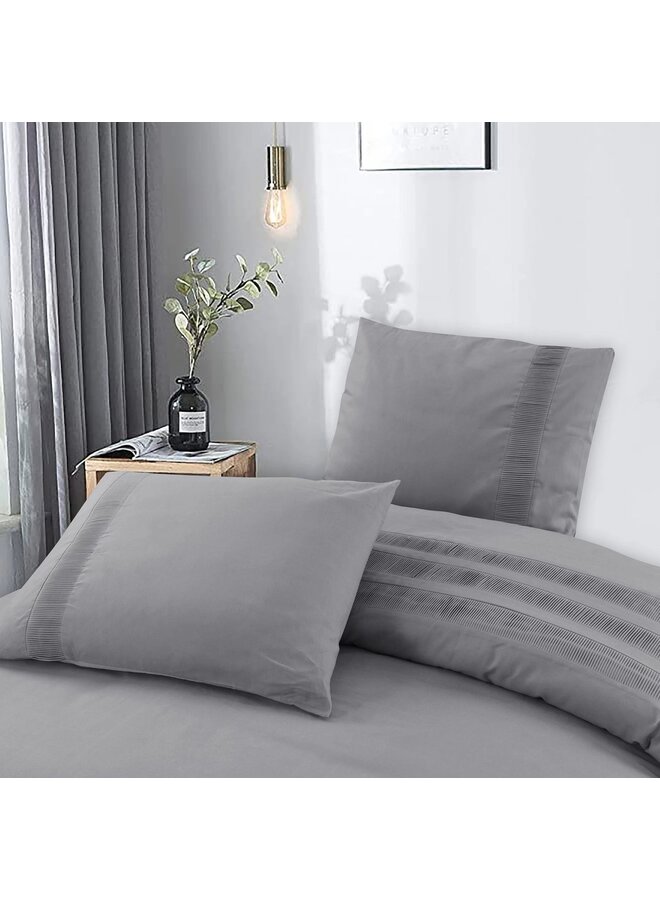 Dreamhouse Dekbedovertrek Bali Grijs - Percaline Katoen