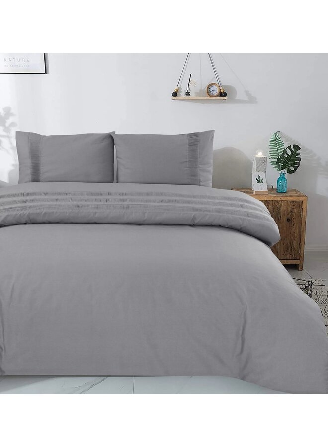 Dreamhouse Dekbedovertrek Bali Grijs - Percaline Katoen
