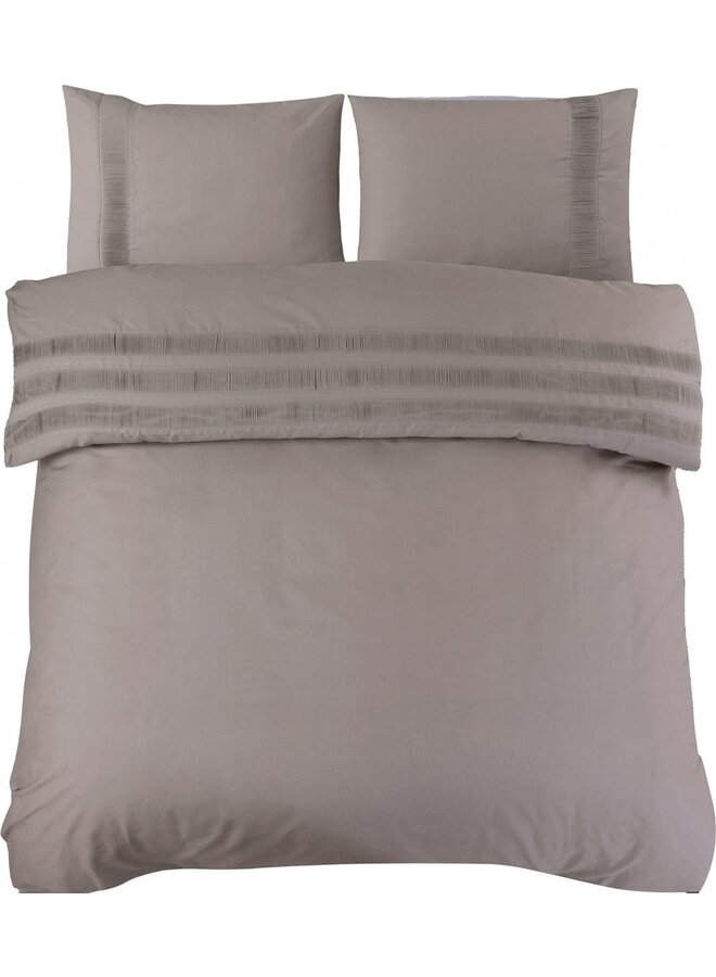 Dekbedovertrek Bali Taupe - Percaline Katoen PL1