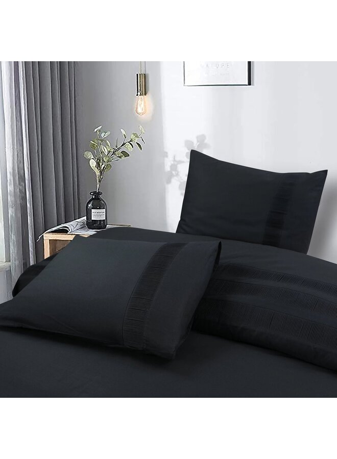 Dreamhouse Dekbedovertrek Bali Zwart - Percaline Katoen