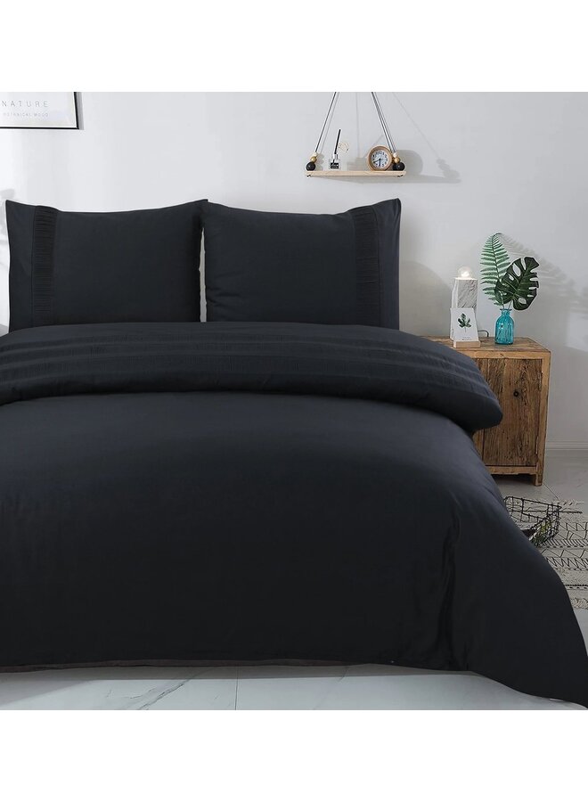 Dreamhouse Dekbedovertrek Bali Zwart - Percaline Katoen