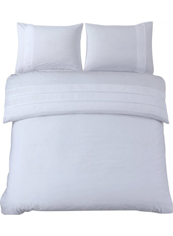 Dekbedovertrek Bali Wit - Percaline Katoen