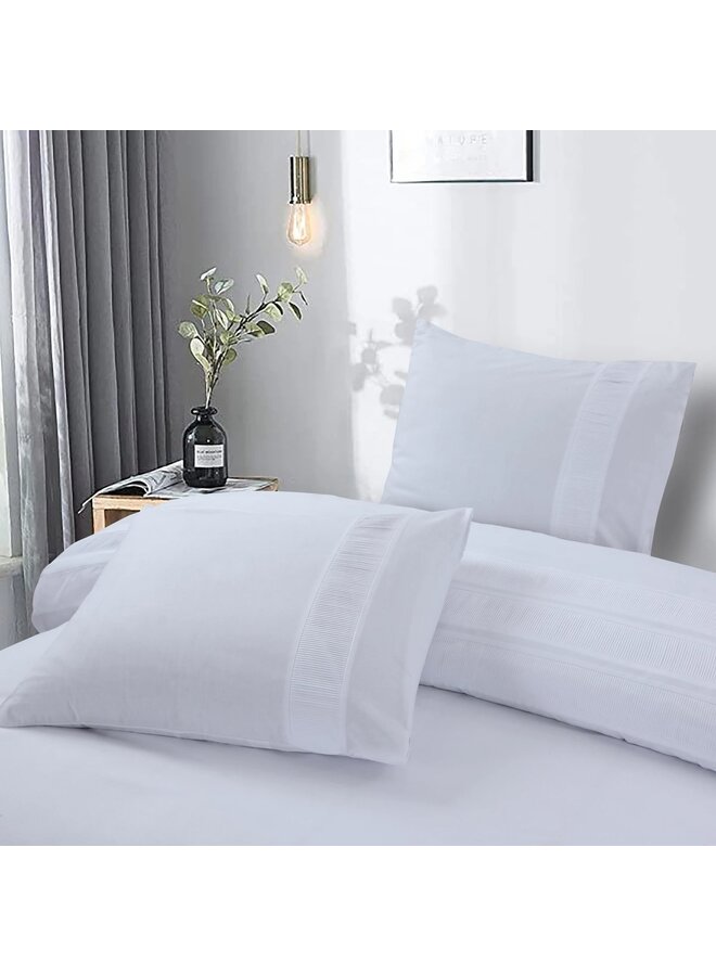 Dreamhouse Dekbedovertrek Bali Wit - Percaline Katoen