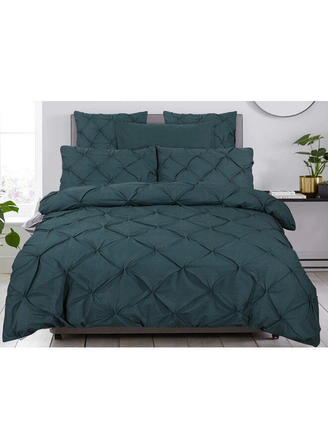 Dreamhouse Dekbedovertrek Plooien Salvador Groen - Percaline Katoen