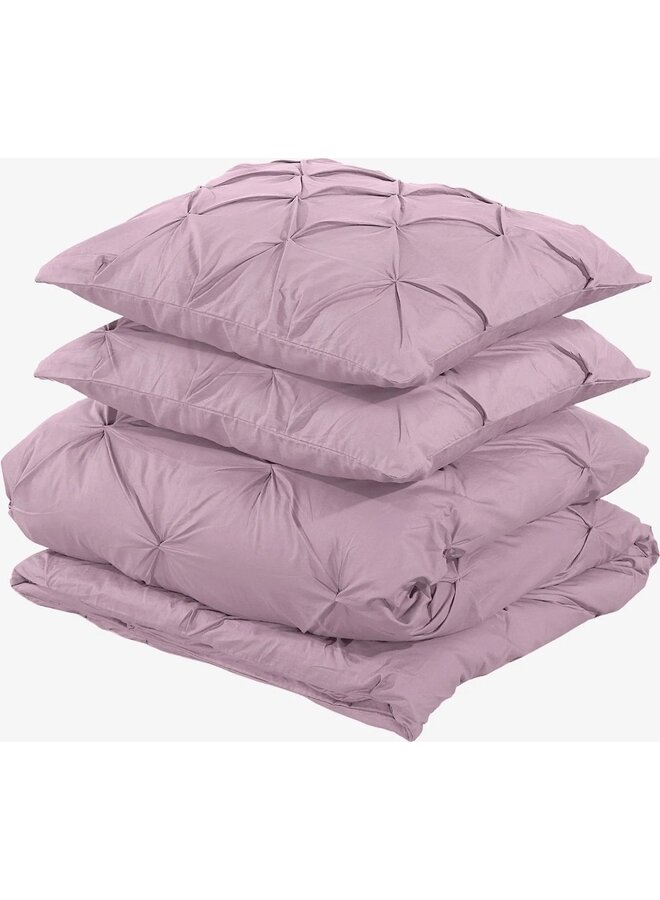 Dreamhouse Dekbedovertrek Plooien Salvador Lila - Percaline Katoen