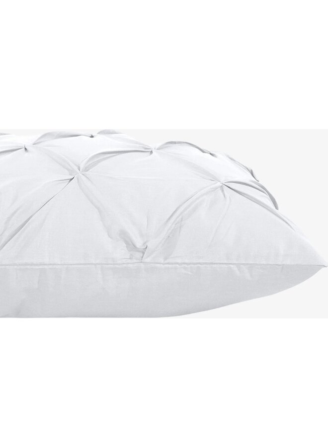 Dreamhouse Dekbedovertrek Plooien Salvador Wit - Percaline Katoen