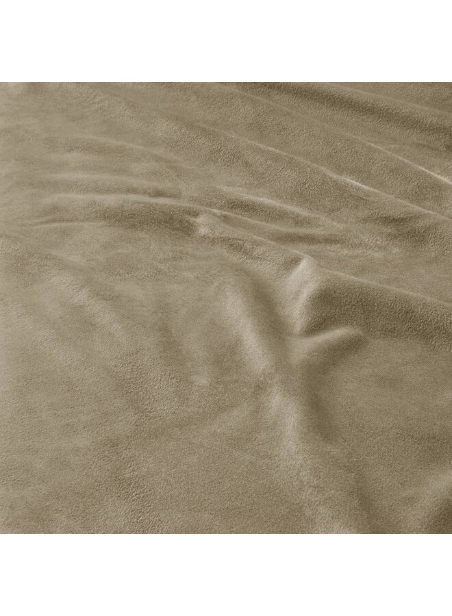 Sleeptime Dekbedovertrek Ruffles Taupe - Velvet