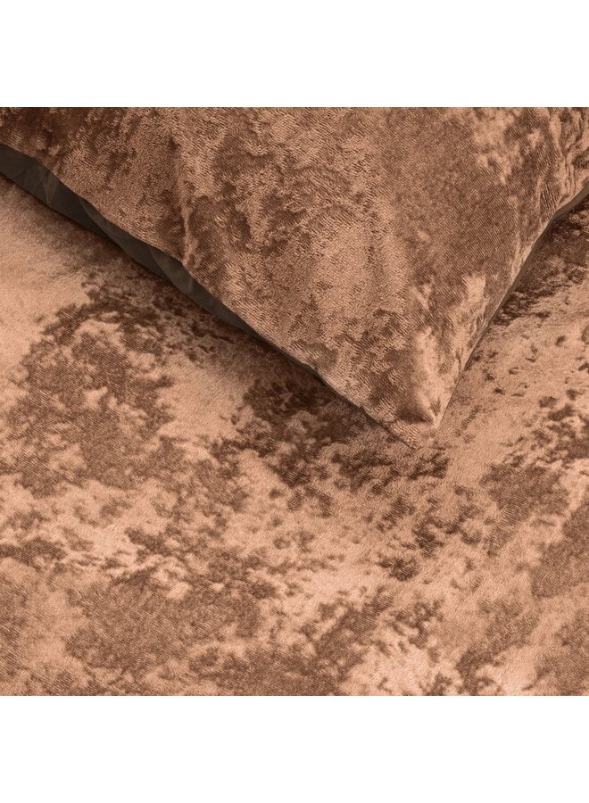 Sleeptime Dekbedovertrek Crushed Bruin - Velvet