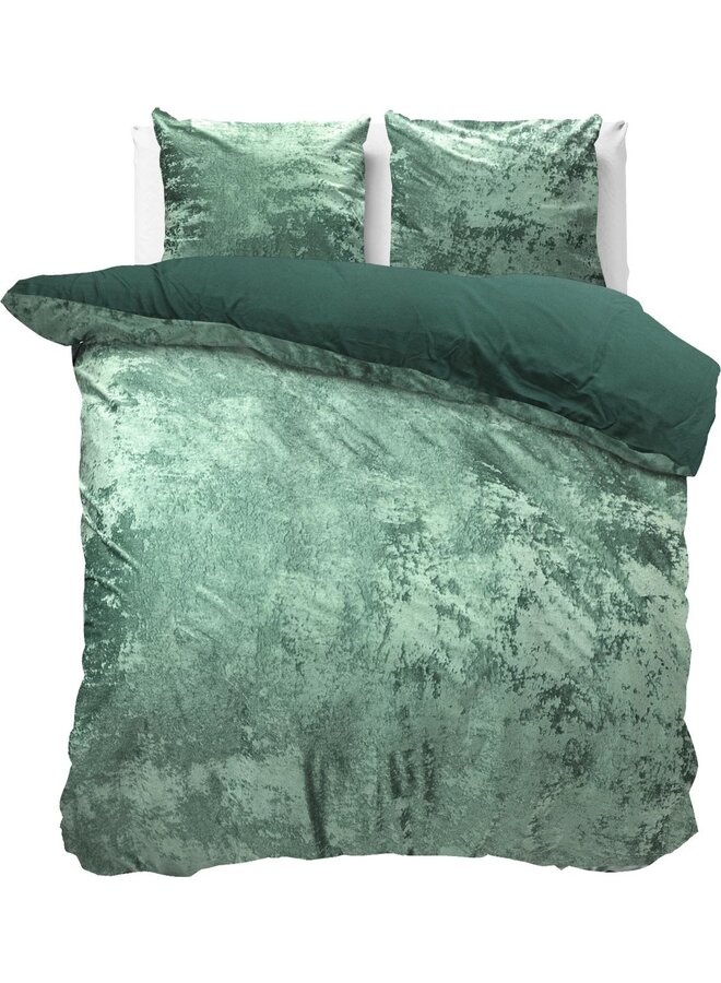 Dekbedovertrek Crushed Groen - Velvet