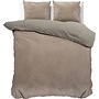 Sleeptime Dekbedovertrek Uni Taupe - Velvet