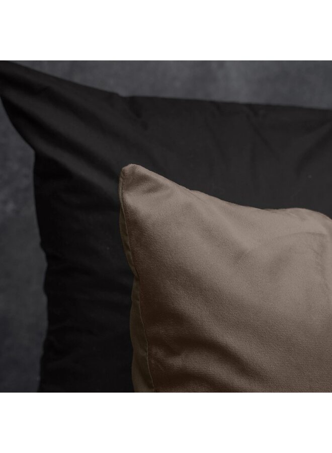 Sleeptime Dekbedovertrek Uni Taupe - Velvet