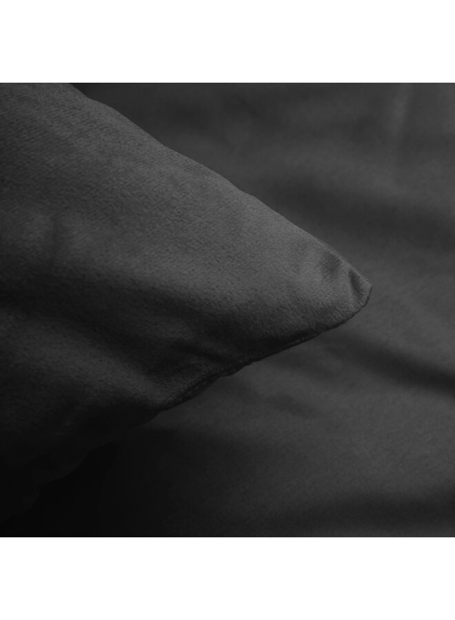 Sleeptime Dekbedovertrek Uni Antraciet - Velvet