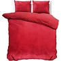 Sleeptime Dekbedovertrek Uni Rood - Velvet