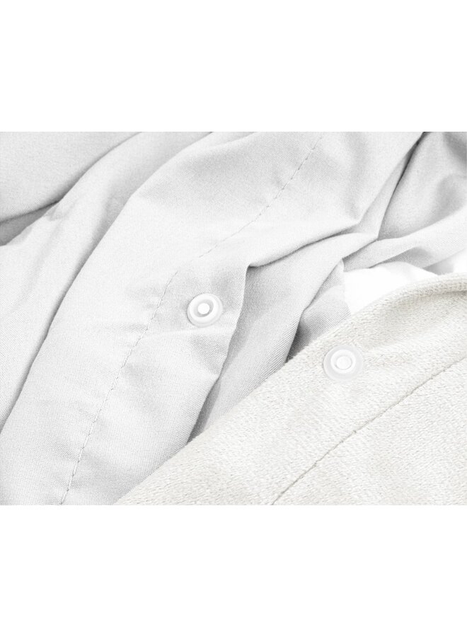 Sleeptime Dekbedovertrek Uni Wit - Velvet