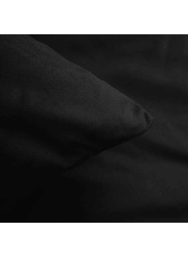 Sleeptime Dekbedovertrek Uni Zwart - Velvet