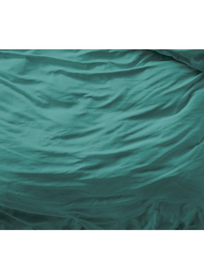 Primaviera Deluxe Dekbedovertrek Uni Groen - Katoensatijn