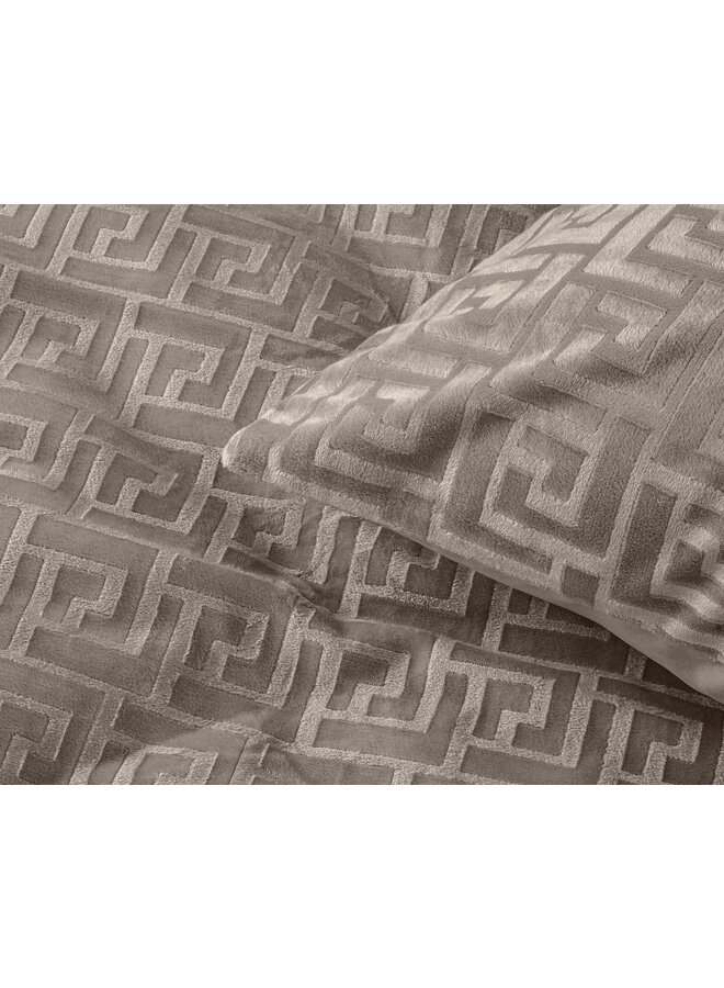 Sleeptime Dekbedovertrek Fashion Taupe - Velvet