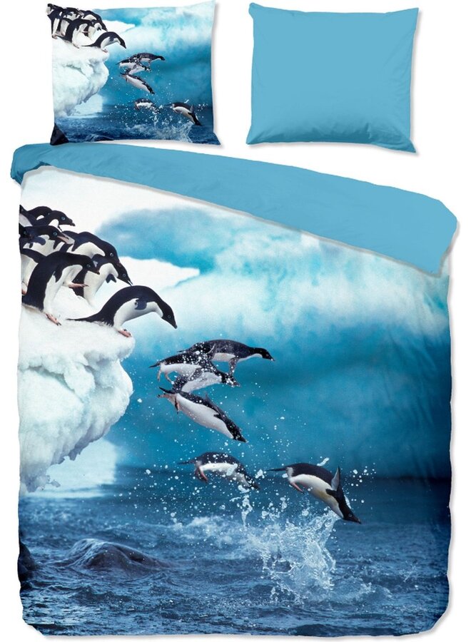 Dekbedovertrek Jump Blauw - Microvezel