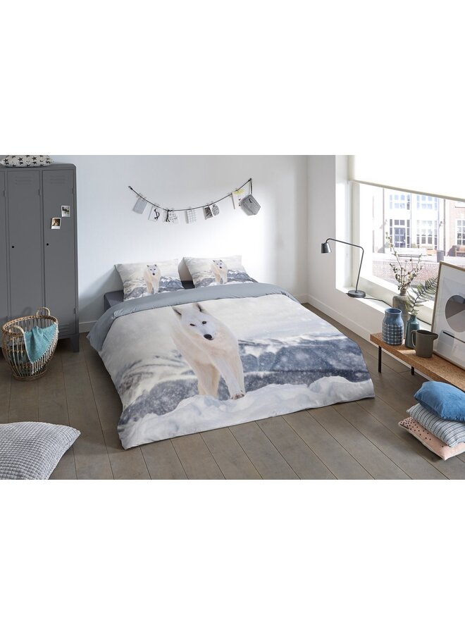 Pure Dekbedovertrek White Fox Grijs - Microvezel