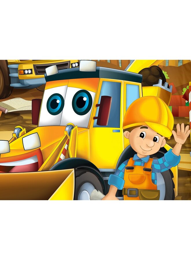 Good Morning Dekbedovertrek Kids Building Multi - Katoen