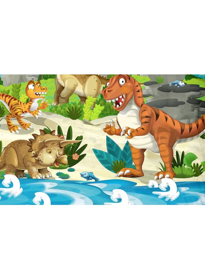 Good Morning Dekbedovertrek Kids Prehistoric Multi - Katoen