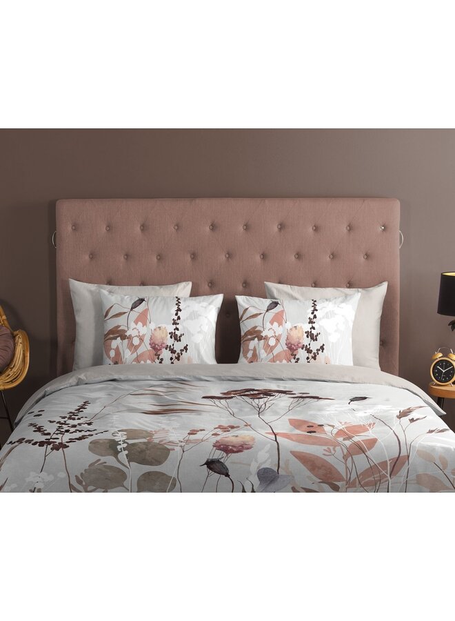 Good Morning Dekbedovertrek Moya Grijs - Katoen