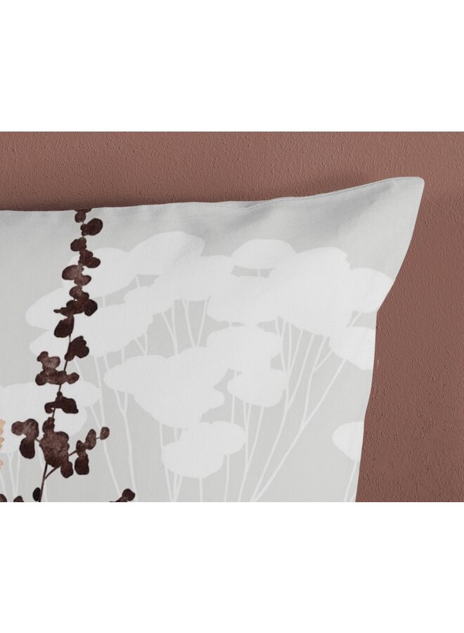 Good Morning Dekbedovertrek Moya Grijs - Katoen