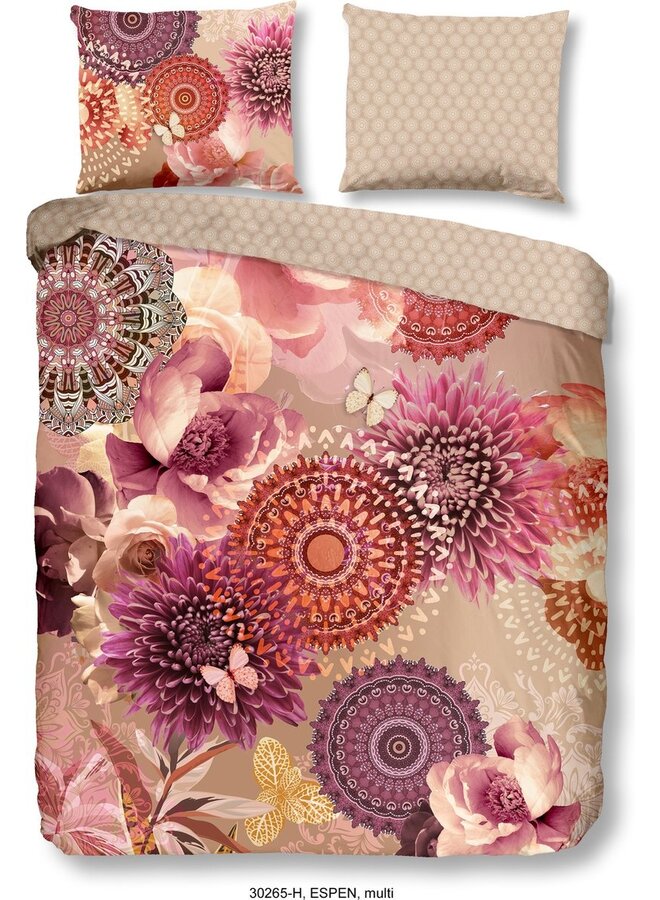 HIP Dekbedovertrek Espen Multi - Katoensatijn