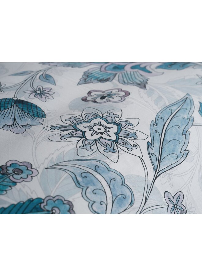 Heckett & Lane Dekbedovertrek Asia Wit - Katoensatijn