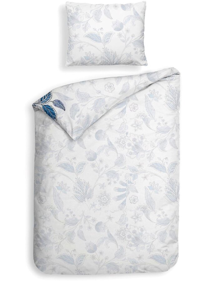 Heckett & Lane Dekbedovertrek Asia Wit - Katoensatijn