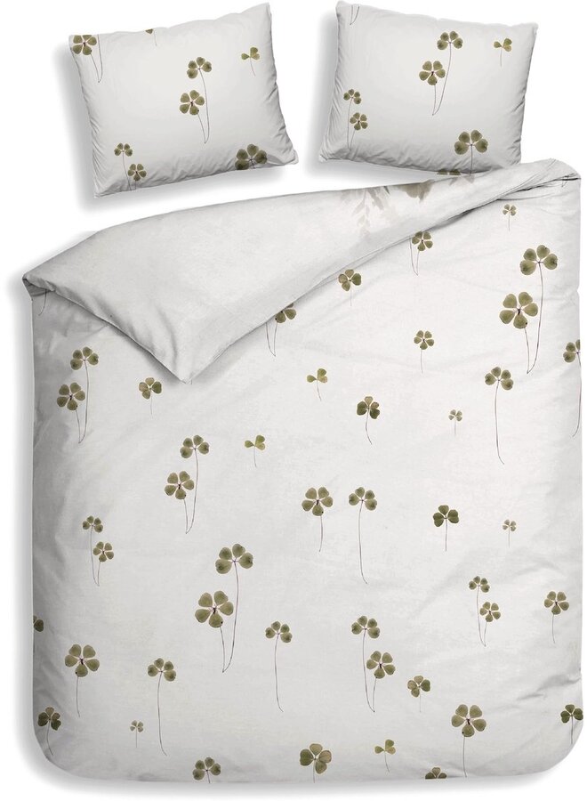 Heckett & Lane Dekbedovertrek Liepa Wit - Katoensatijn