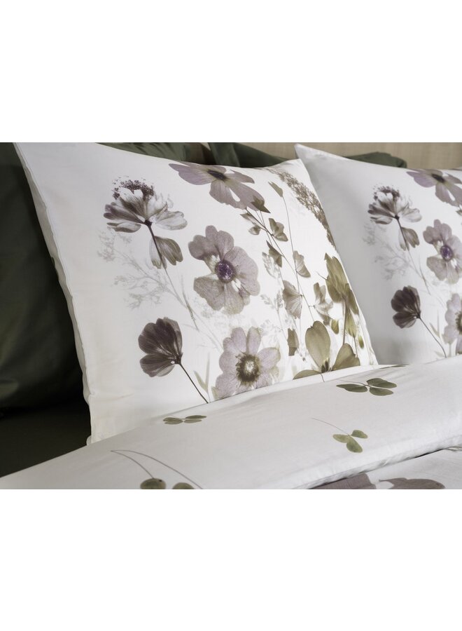 Heckett & Lane Dekbedovertrek Liepa Wit - Katoensatijn