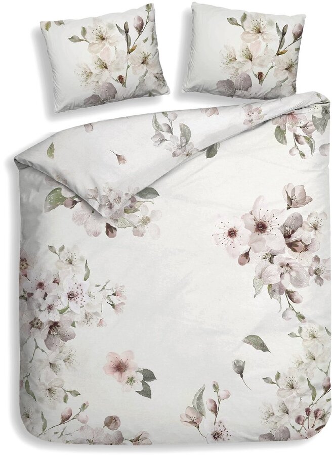 Heckett & Lane Dekbedovertrek Fai Creme - Katoensatijn