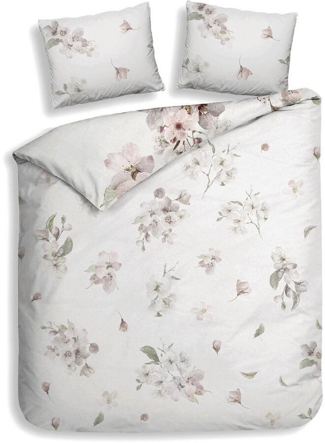 Heckett & Lane Dekbedovertrek Fai Creme - Katoensatijn