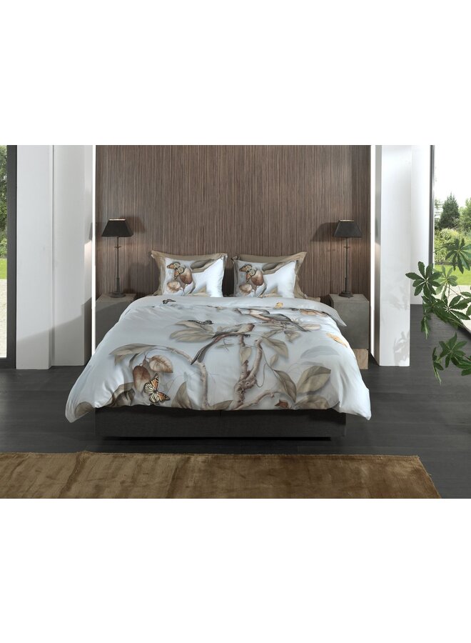 Heckett & Lane Dekbedovertrek Daina Blauw - Katoensatijn