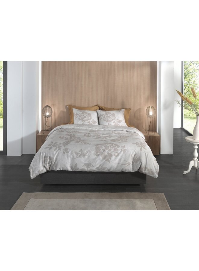 Heckett & Lane Dekbedovertrek Ling Beige - Katoensatijn