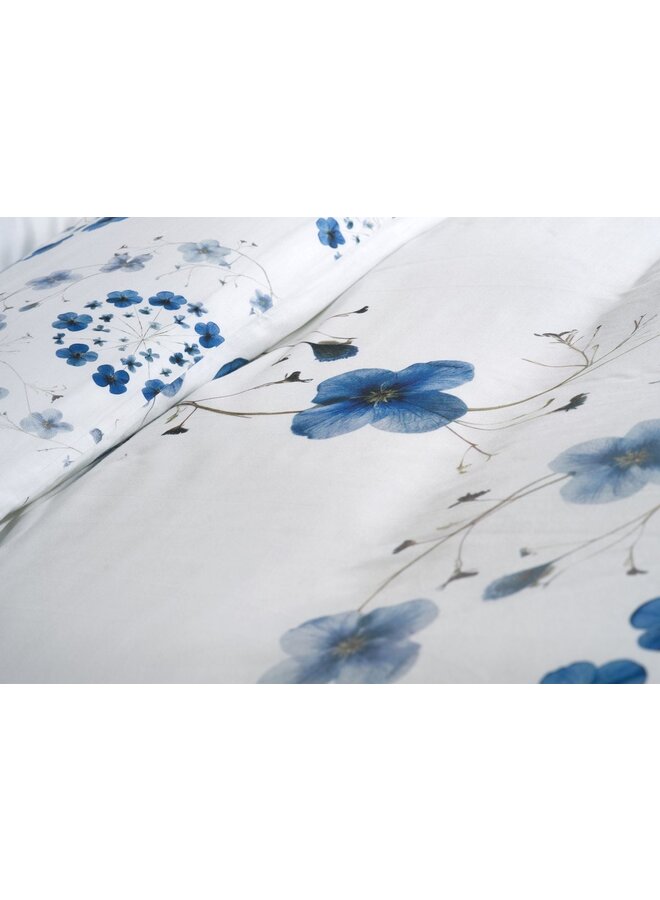 Heckett & Lane Dekbedovertrek Zoe Wit - Katoensatijn