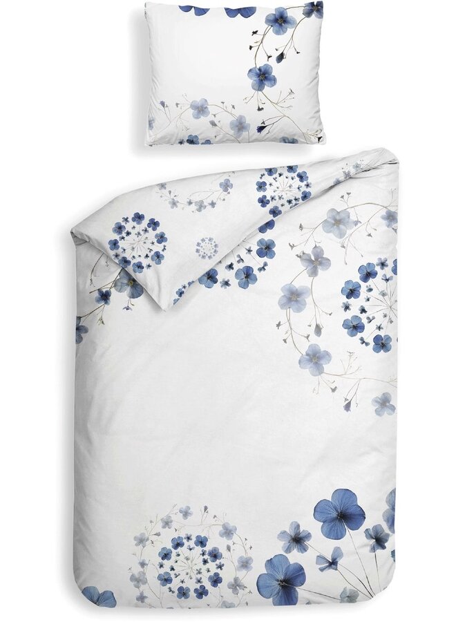 Heckett & Lane Dekbedovertrek Zoe Wit - Katoensatijn